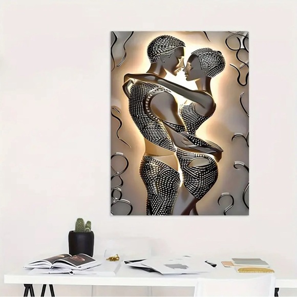 Modern Abstract Canvas Print Wall Art - Picture 3 of 6
